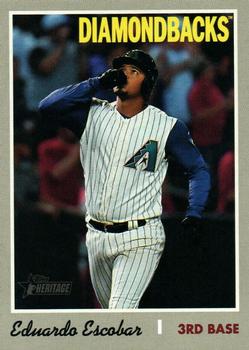 #589b Eduardo Escobar - Arizona Diamondbacks - 2019 Topps Heritage Baseball