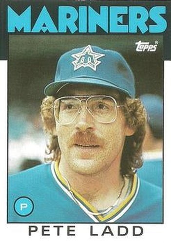 #58T Pete Ladd - Seattle Mariners - 1986 Topps Traded Baseball