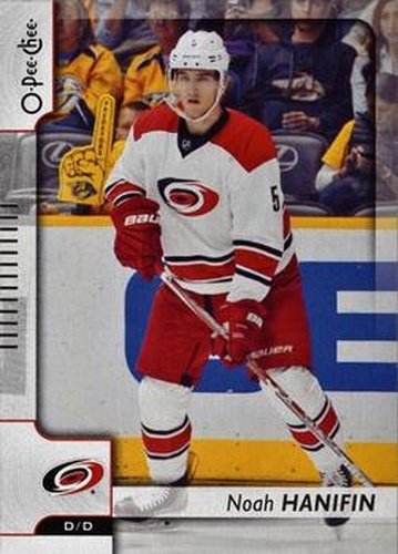 #58 Noah Hanifin - Carolina Hurricanes - 2017-18 O-Pee-Chee Hockey