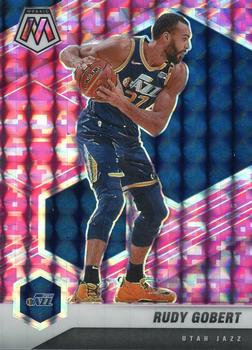 #58 Rudy Gobert - Utah Jazz - 2020-21 Panini Mosaic - Mosaic Camo Pink Basketball