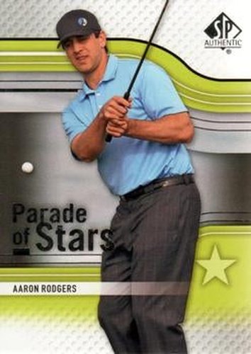#58 Aaron Rodgers - 2012 SP Authentic Golf