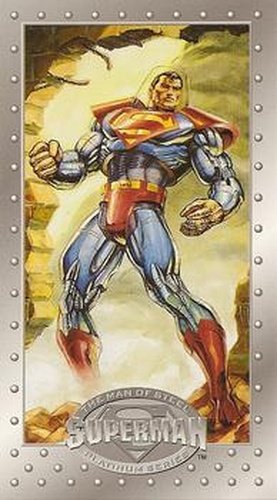 #58 Superman Strikes Back! - 1994 SkyBox Superman Man of Steel Platinum Series