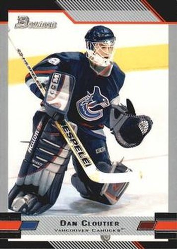 #58 Dan Cloutier - Vancouver Canucks - 2003-04 Bowman Draft Picks and Prospects Hockey