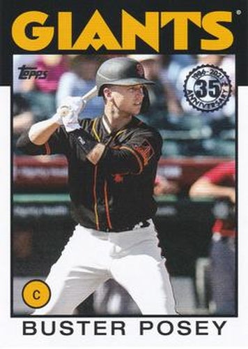 #86B-58 Buster Posey - San Francisco Giants - 2021 Topps - 1986 Topps Baseball 35th Anniversary Series One Baseball