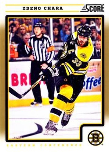 #58 Zdeno Chara - Boston Bruins - 2012-13 Score - Gold Rush Hockey