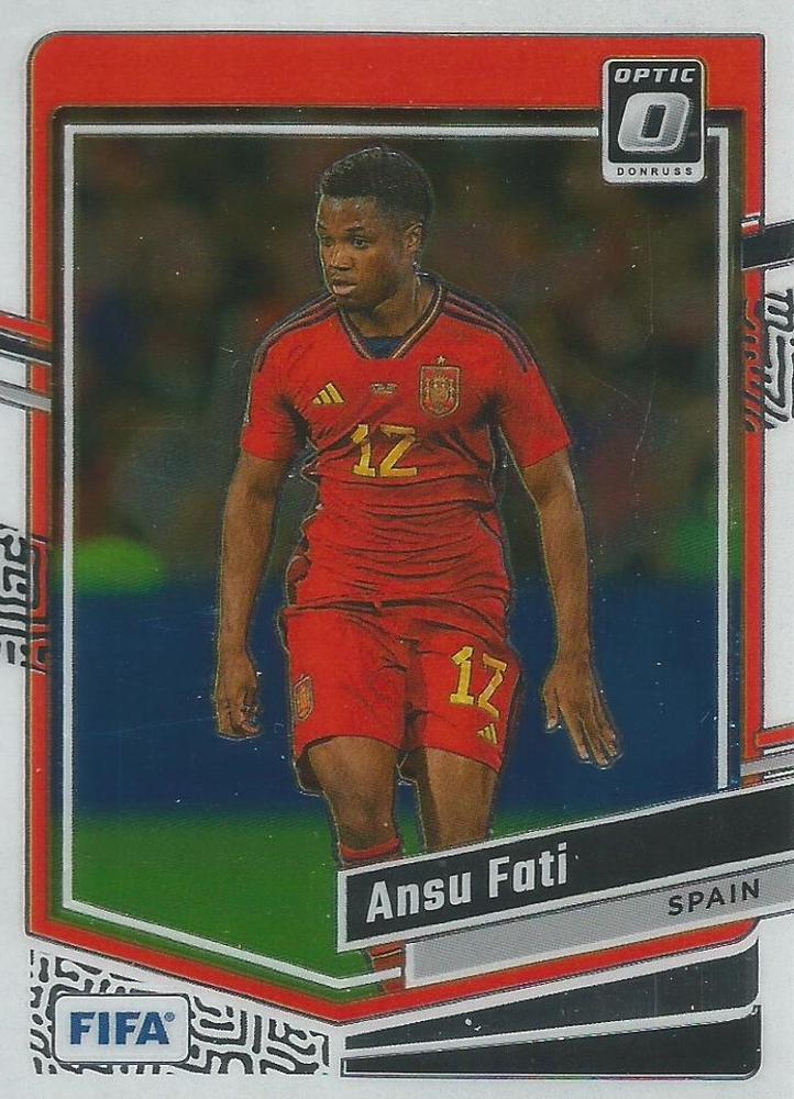 #58 Ansu Fati - Spain - 2023-24 Donruss - Optic Soccer