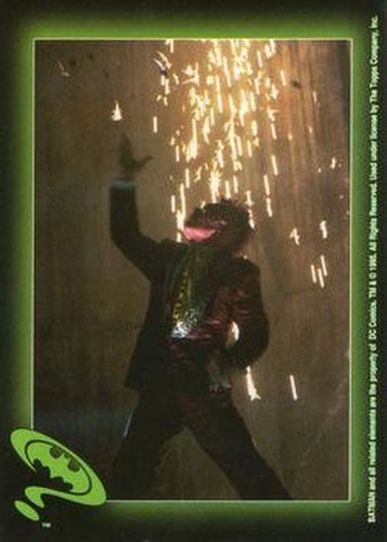 #58 Two-Face sparking - 1995 Topps Batman Forever Stickers