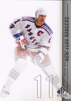 #58 Mark Messier - New York Rangers - 2010-11 SP Authentic Hockey