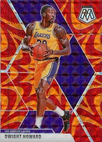 #58 Dwight Howard - Los Angeles Lakers - 2019-20 Panini Mosaic - Reactive Orange Basketball