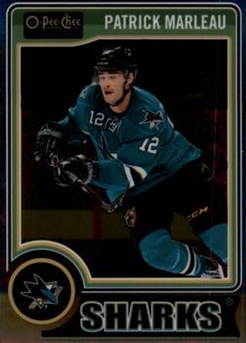 #58 Patrick Marleau - San Jose Sharks - 2014-15 O-Pee-Chee Platinum Hockey