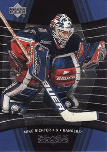 #58 Mike Richter - New York Rangers - 1999-00 Upper Deck Black Diamond Hockey