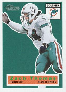 #58 Zach Thomas - Miami Dolphins - 2001 Topps Heritage Football