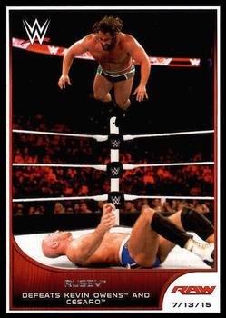 #58 Rusev - 2016 Topps WWE Road to Wrestlemania Wrestling