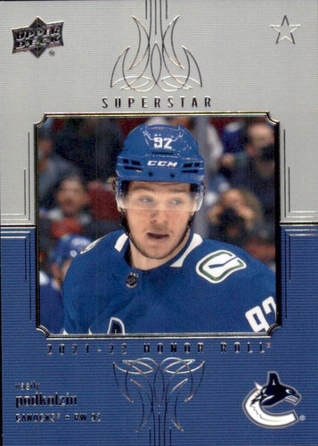 #HR-58 Vasily Podkolzin - Vancouver Canucks - 2021-22 Upper Deck - Honor Roll Hockey