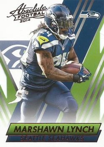 #58 Marshawn Lynch - Seattle Seahawks - 2014 Panini Absolute - Red Football