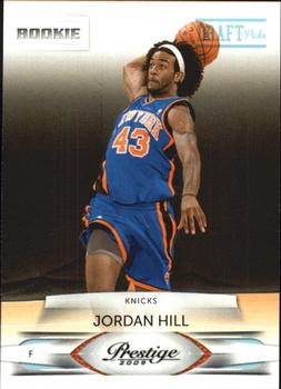 #208 Jordan Hill - New York Knicks - 2009-10 Panini Prestige - Draft Picks Light Blue Basketball