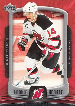 #58 Brian Gionta - New Jersey Devils - 2005-06 Upper Deck Rookie Update Hockey