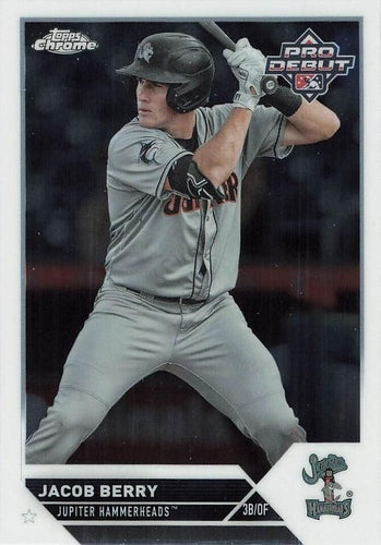 #PDC-58 Jacob Berry - Jupiter Hammerheads - 2023 Topps Pro Debut - Chrome Baseball