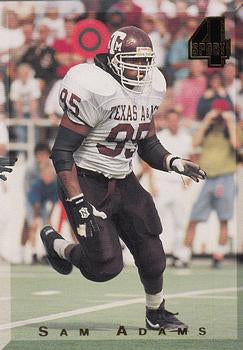 #58 Sam Adams - Texas A&M Aggies / Seattle Seahawks - 1994 Classic Four Sport