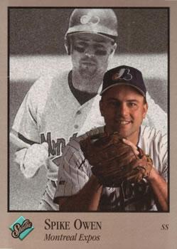 #58 Spike Owen - Montreal Expos - 1992 Studio Baseball