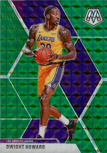 #58 Dwight Howard - Los Angeles Lakers - 2019-20 Panini Mosaic - Green Prizm Basketball