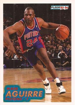 #58 Mark Aguirre - Detroit Pistons - 1993-94 Fleer Basketball