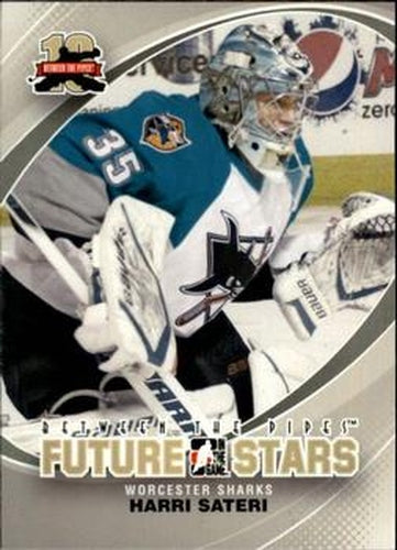 #58 Harri Sateri - Worcester Sharks - 2011-12 In The Game Between The Pipes Hockey
