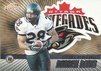 #58 Darren Davis - Ottawa Renegades - 2003 Pacific Atomic CFL Football