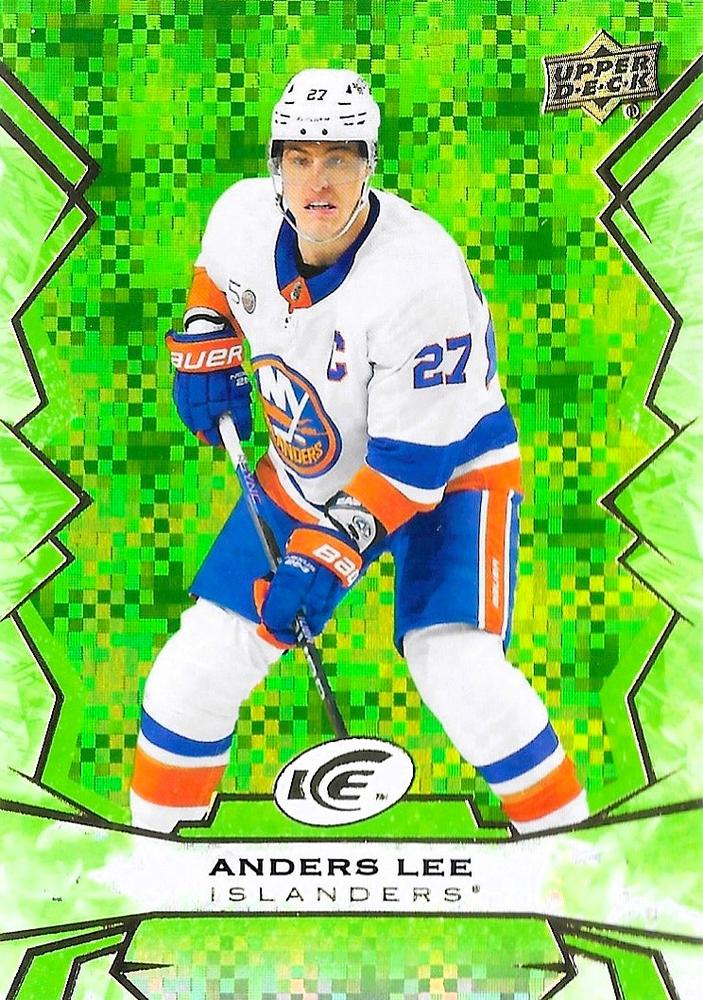 #58 Anders Lee - New York Islanders - 2022-23 Upper Deck Ice - Green Hockey
