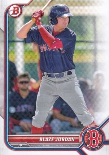 #BP-58 Blaze Jordan - Boston Red Sox - 2022 Bowman - Prospects Baseball