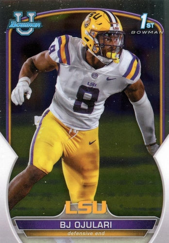 #58 BJ Ojulari - LSU Tigers - 2022 Bowman Chrome University Football