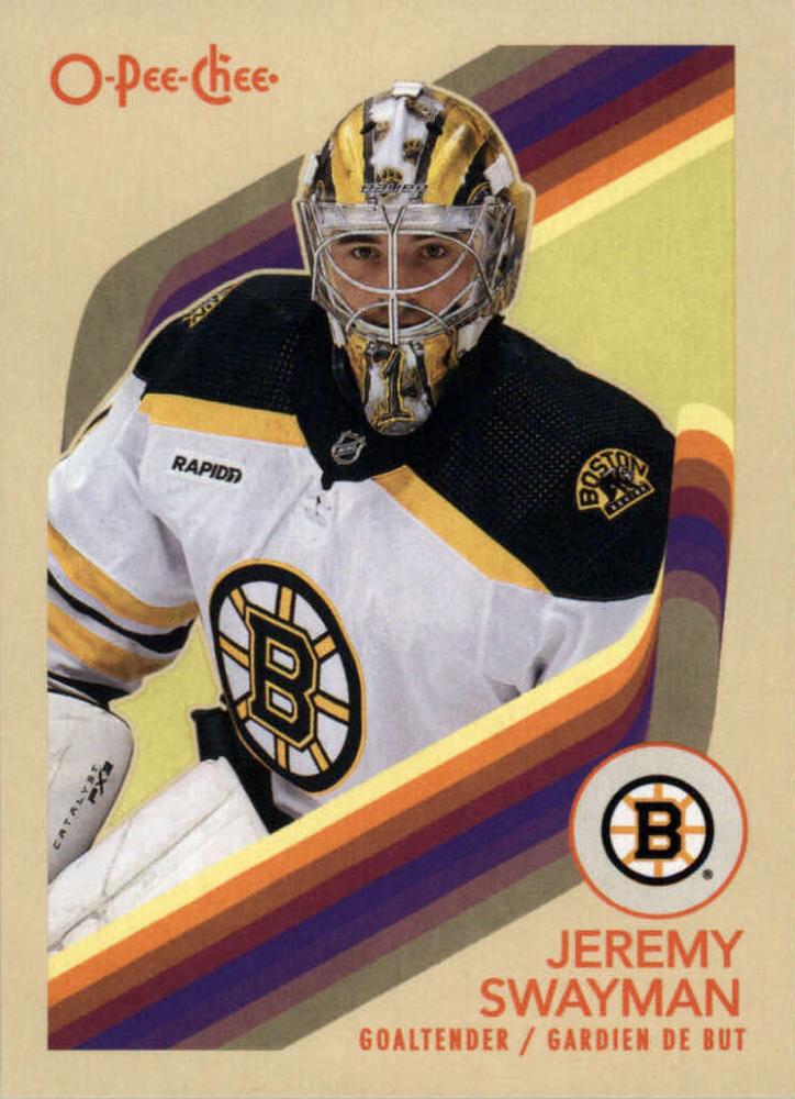 #58 Jeremy Swayman - Boston Bruins - 2023-24 O-Pee-Chee - Retro Hockey