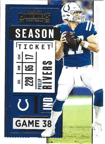 #58 Philip Rivers - Indianapolis Colts - 2020 Panini Contenders Football