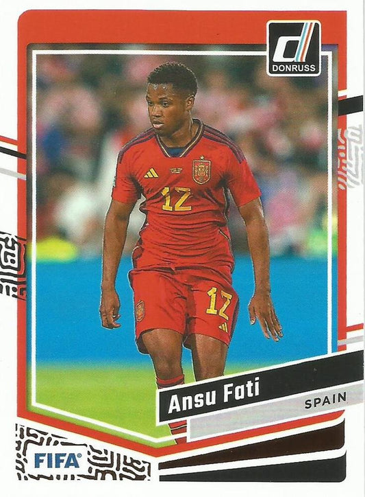 #58 Ansu Fati - Spain - 2023-24 Donruss Soccer
