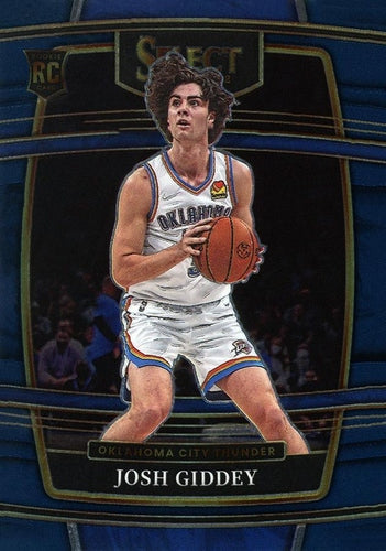 #58 Josh Giddey - Oklahoma City Thunder - 2021-22 Panini Select - Blue Basketball
