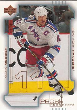 #58 Mark Messier - New York Rangers - 2000-01 Upper Deck Pros & Prospects Hockey
