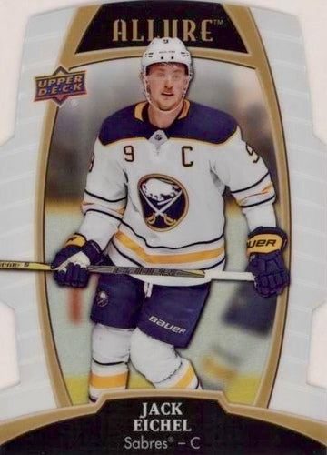 #58 Jack Eichel - Buffalo Sabres - 2019-20 Upper Deck Allure - White Rainbow Hockey