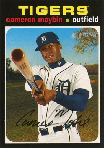#590 Cameron Maybin - Detroit Tigers - 2020 Topps Heritage Baseball