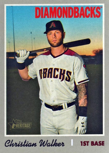#591 Christian Walker - Arizona Diamondbacks - 2019 Topps Heritage Baseball