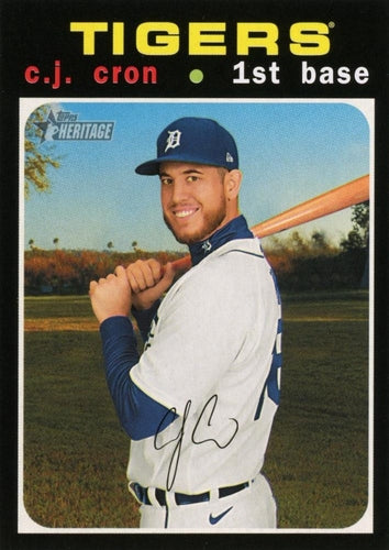 #591 C.J. Cron - Detroit Tigers - 2020 Topps Heritage Baseball