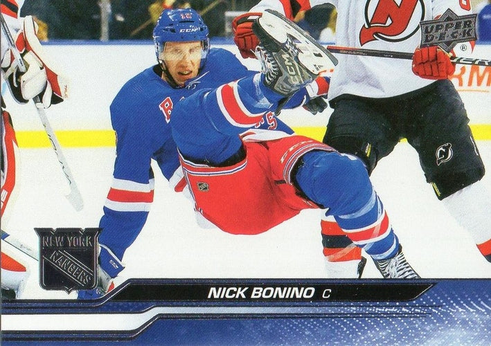 #591 Nick Bonino - New York Rangers -2023-24 Upper Deck Hockey