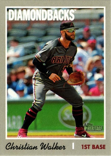 #591b Christian Walker - Arizona Diamondbacks - 2019 Topps Heritage Baseball