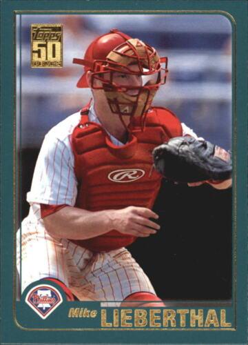 #592 Mike Lieberthal - Philadelphia Phillies - 2001 Topps Baseball