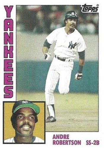 #592 Andre Robertson - New York Yankees - 1984 Topps Baseball