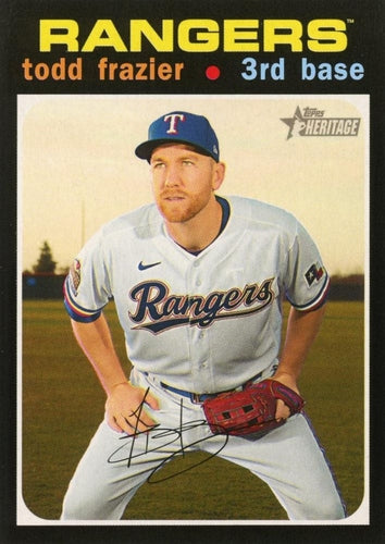 #592 Todd Frazier - Texas Rangers - 2020 Topps Heritage Baseball