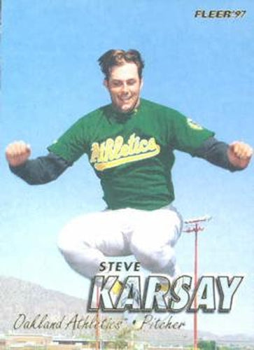 #592 Steve Karsay - Oakland Athletics - 1997 Fleer Baseball