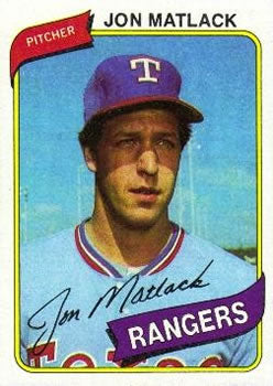#592 Jon Matlack - Texas Rangers - 1980 Topps Baseball