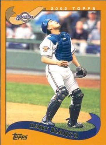#593 Henry Blanco - Milwaukee Brewers - 2002 Topps Baseball