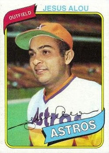 #593 Jesus Alou - Houston Astros - 1980 Topps Baseball