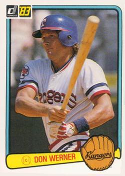 #593 Don Werner - Texas Rangers - 1983 Donruss Baseball